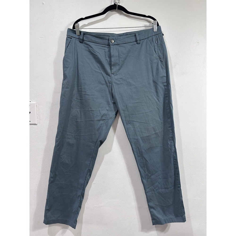 Lululemon Chinos Cropped Pants Casual Everyday Trousers Blue Size Unknown - Picture 2 of 13